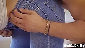 Aidra Fox screams as two dicks stretch her slutty cunt into submission.