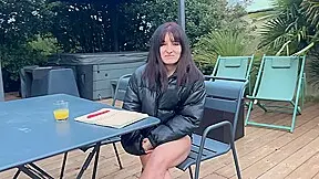 Fresh-faced brunette slut sobs through her first anal creampie casting.