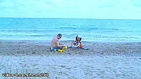 French babe Joyce Exess ass fucked on a public beach – MMM100